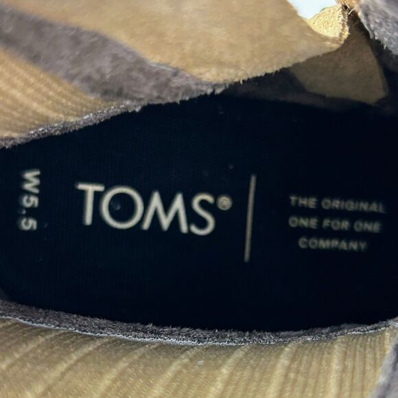 NWT Toms Sadie Suede Wedge Heel Ankle Booties Leopard Print Boots Brown 5.5 NEW - Picture 10 of 11